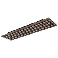 Led Mennyezeti Lámpa 67347d4 Hayden - sötétbarna/fekete, Natur, műanyag/faalapú anyag (80/20/5cm) - Globo