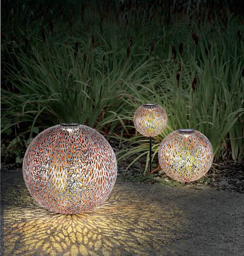 Solarna Svetilka Solar, S Sijalko - zlate barve/srebrne barve, Konvencionalno, kovina (27/38cm) - Globo