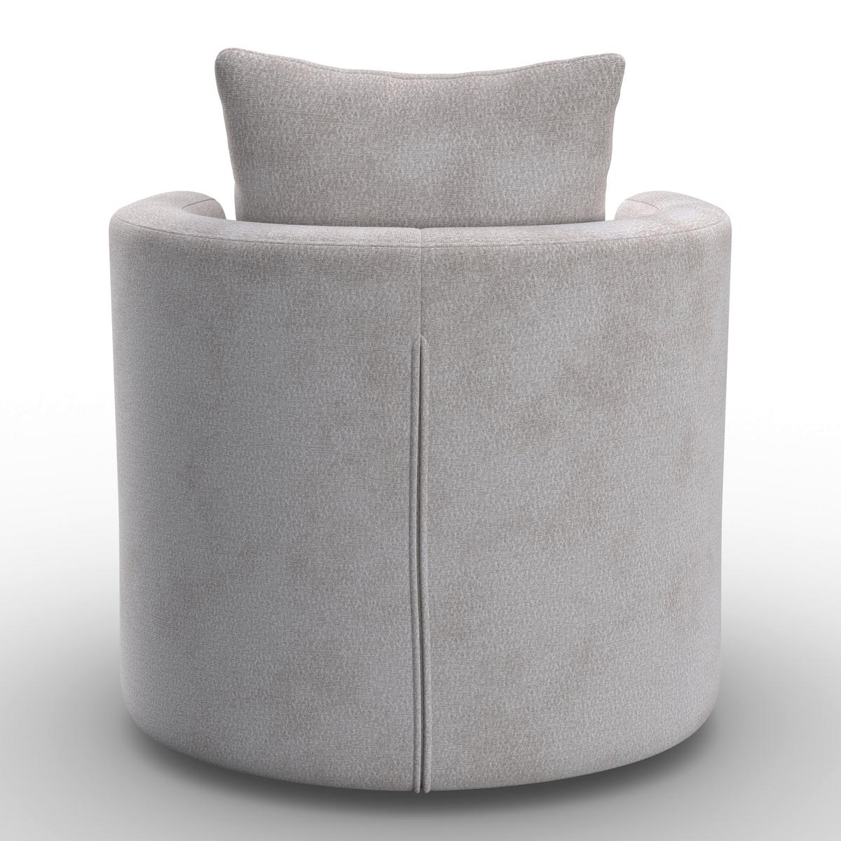 Sessel Marieta Chenille Greige - Greige/Beige, MODERN, Holz/Textil (76/84/78cm)