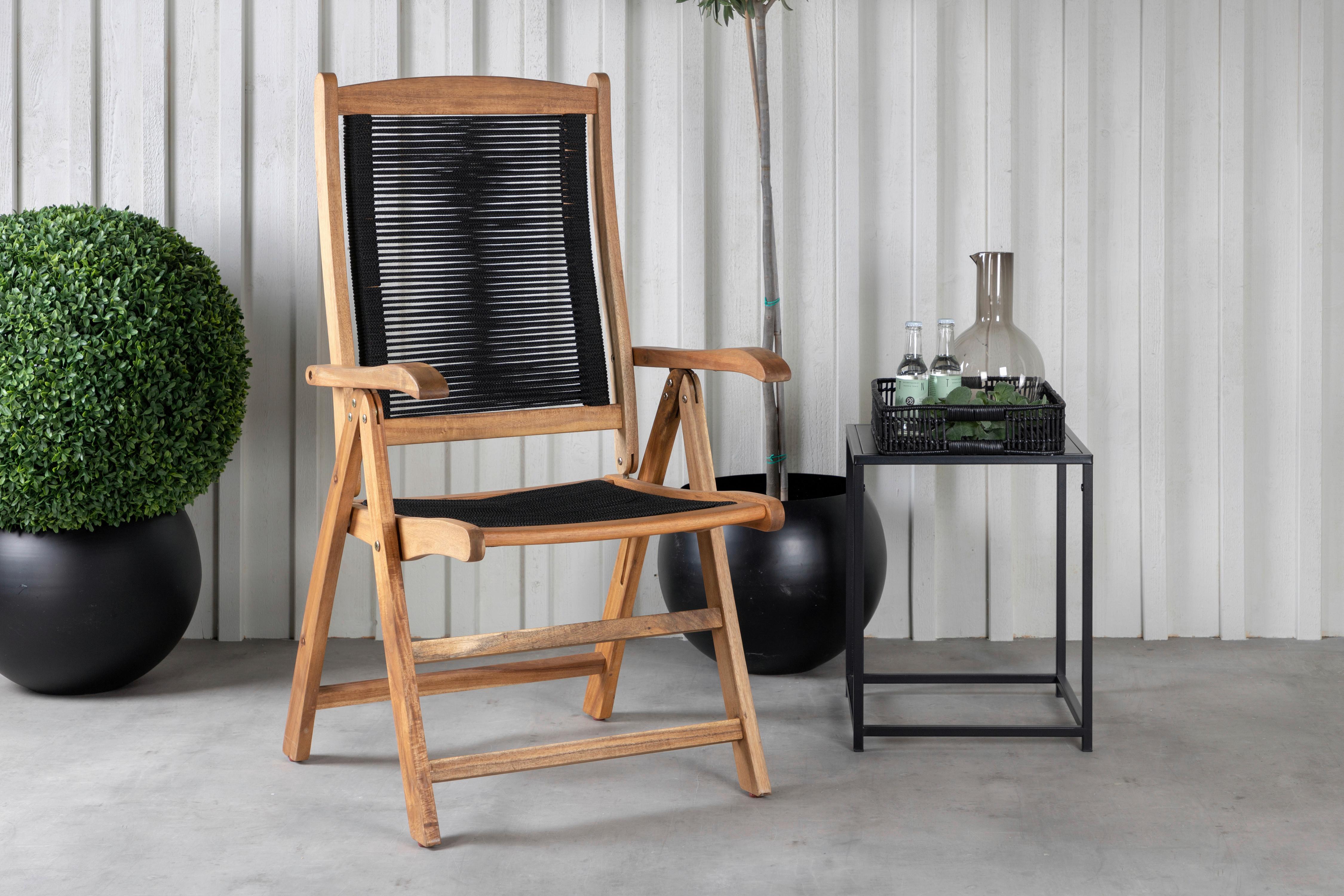 Gartenstuhl 2er-Set Peter ca. 57x104x68 cm Akazie massiv - KONVENTIONELL, Holz (57/104/68cm) - Gardenson