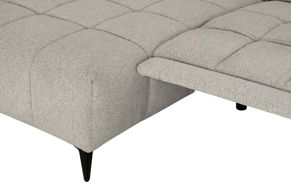 Wohnlandschaft Venice Weiß - Schwarz/Weiß, MODERN, Holz/Textil (156/268cm) - Premium Living