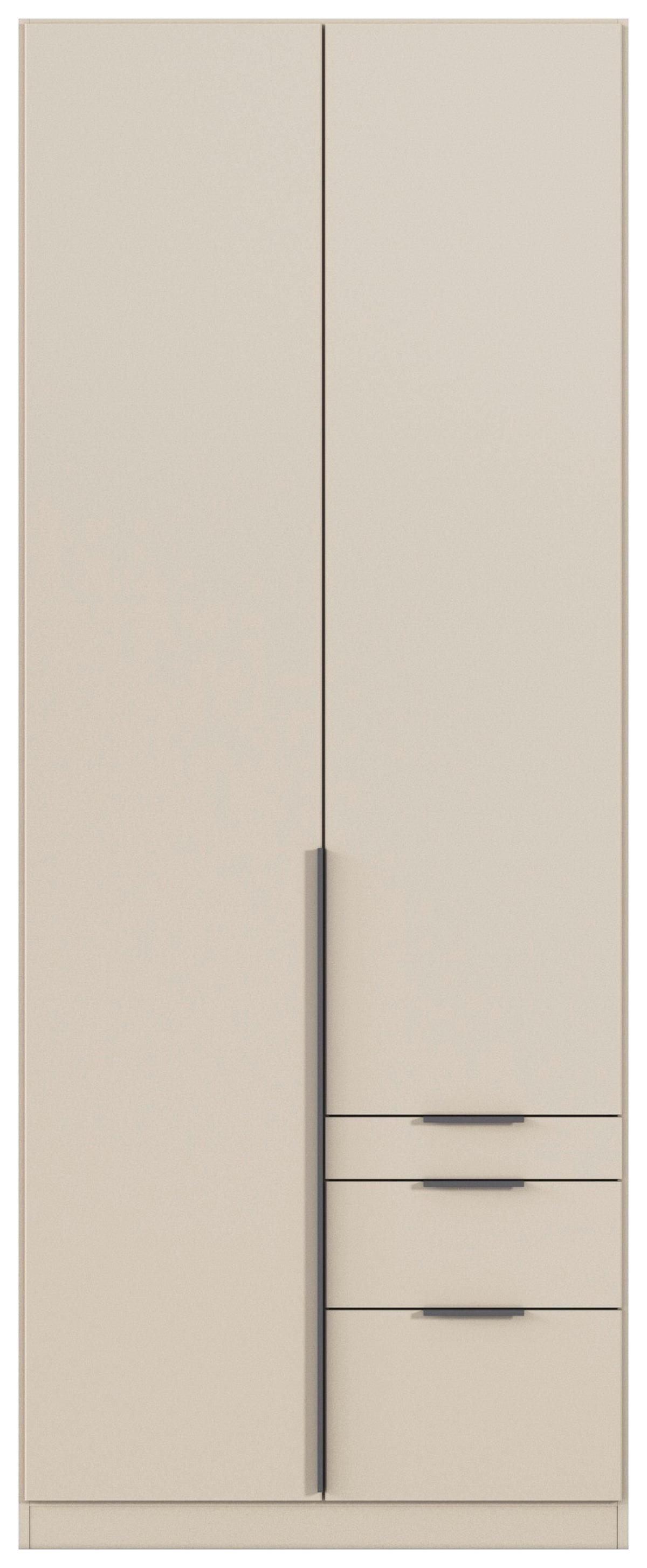 Ormar S Klasičnim Vratima Alabama - siva/boje šampanjca, Moderno, drvni materijal/metal (91/229/54cm) - Modern Living