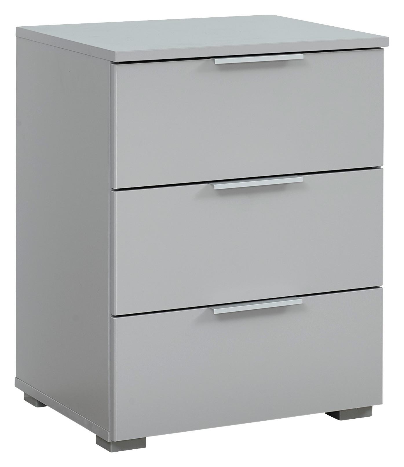Noptieră ALABAMA - gri deschis, Modern, material pe bază de lemn (47/62/42cm) - Modern Living