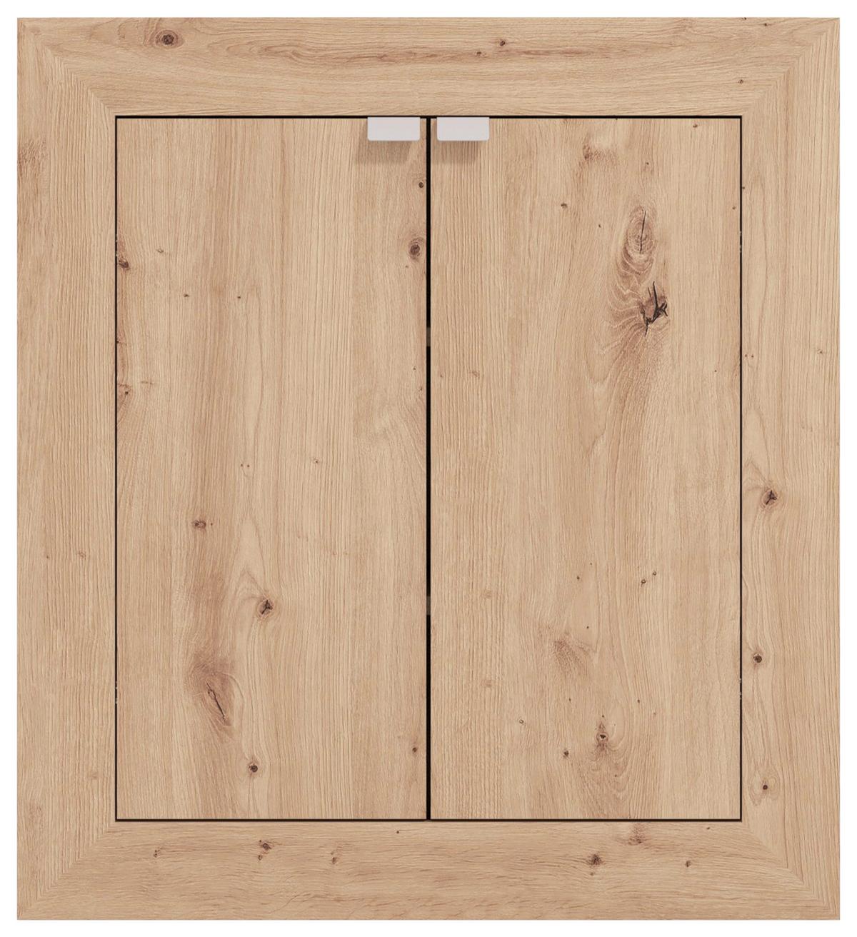 Schreibtisch Eudox Eiche Artisan ausziehbar - Eiche Artisan/Grau, MODERN, Holzwerkstoff/Kunststoff (72/140,5/79,5cm) - Mömax