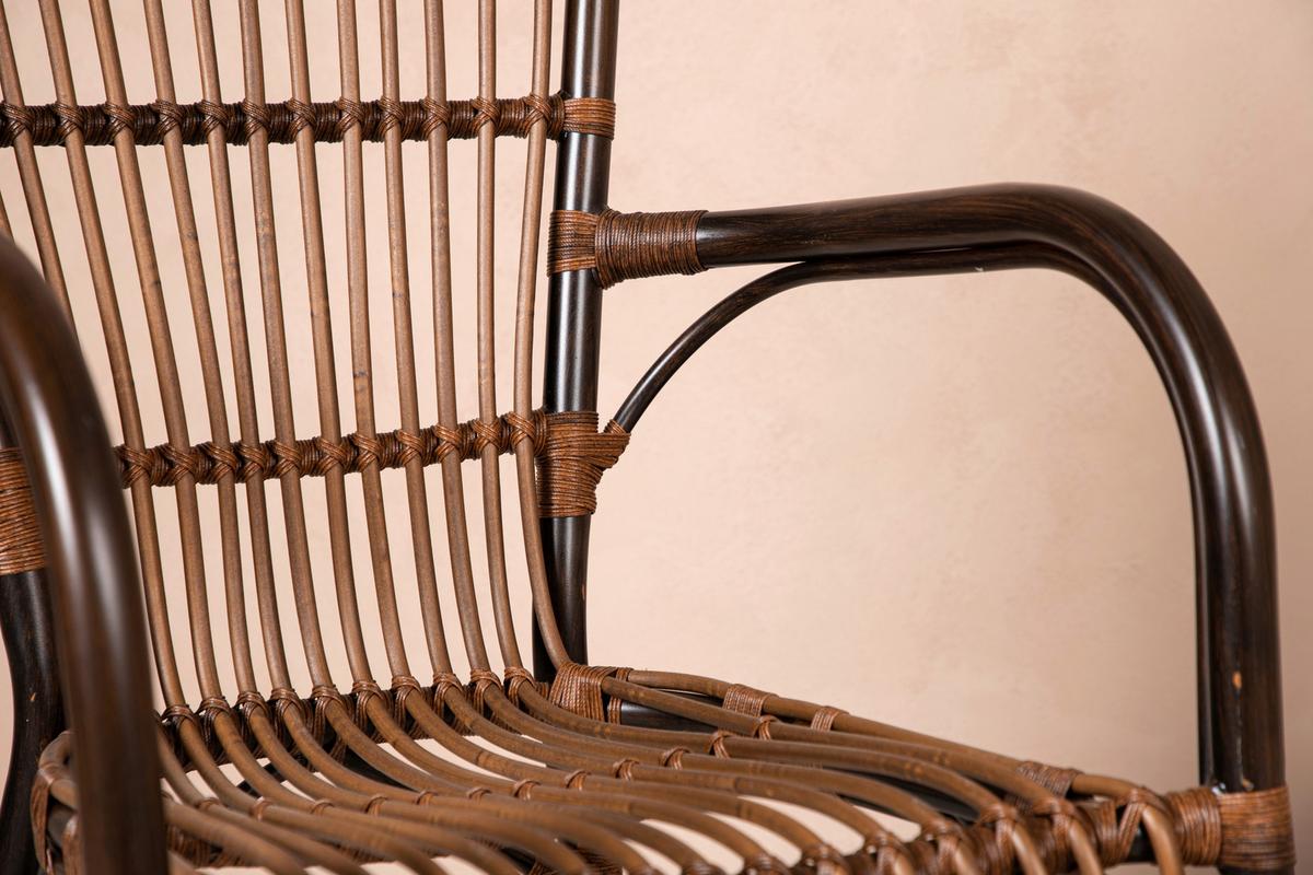 Gartensessel Galera ca. 55x90x63 cm Braun - Braun, KONVENTIONELL, Metall (55/90/63cm) - Gardenson
