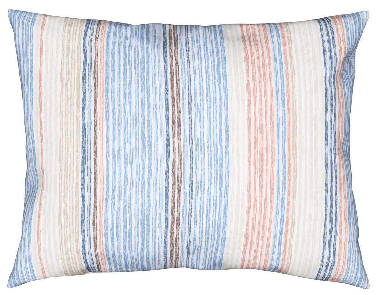 Bettwäsche Sara in Bunt ca. 160x210cm - Blau/Braun, Konventionell, Textil (160/210cm) - Modern Living