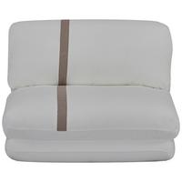 FOTEL Z FUNKCJĄ SPANIA ALMA - biały/jasnobrązowy, Modern, tkanina (78/58/82cm) - Livetastic
