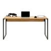SKRIVBORD ALBERO - svart/naturfärgad, Modern, metall/trä (160/76/70cm) - Based