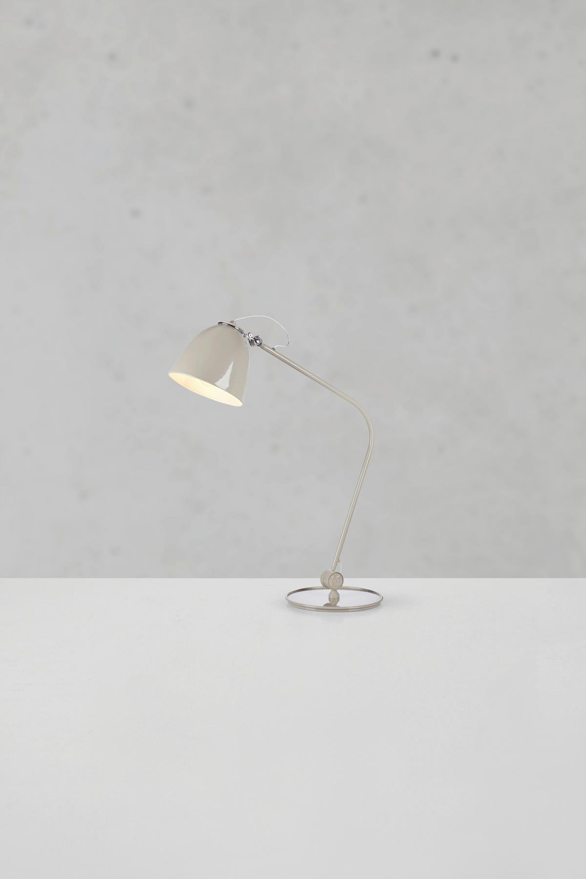 Tischleuchte Tilt Table max. 60 Watt - Greige, Design, Metall (4/23/47cm) - Markslöjd