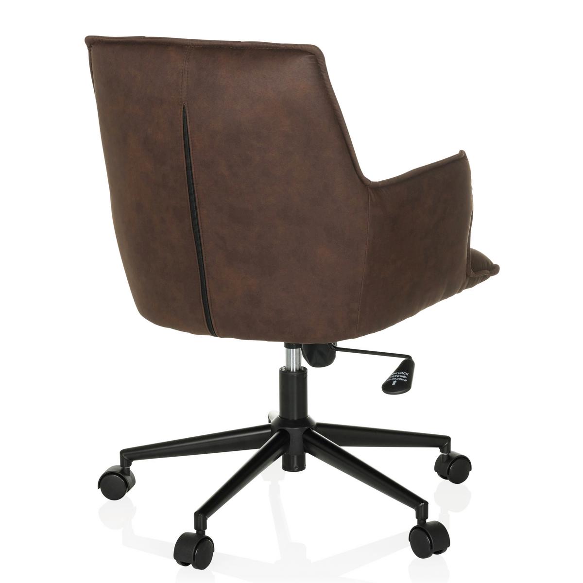 Drehstuhl Solao Life Dunkelbraun - Dunkelbraun/Schwarz, MODERN, Kunststoff/Textil (54/85/70cm) - MID.YOU