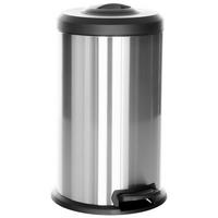 Koš Za Smeti Clean X, 40 L, Srebrna - srebrne barve/črna, Basics, kovina/umetna masa (38/62-96/38cm) - MID.YOU
