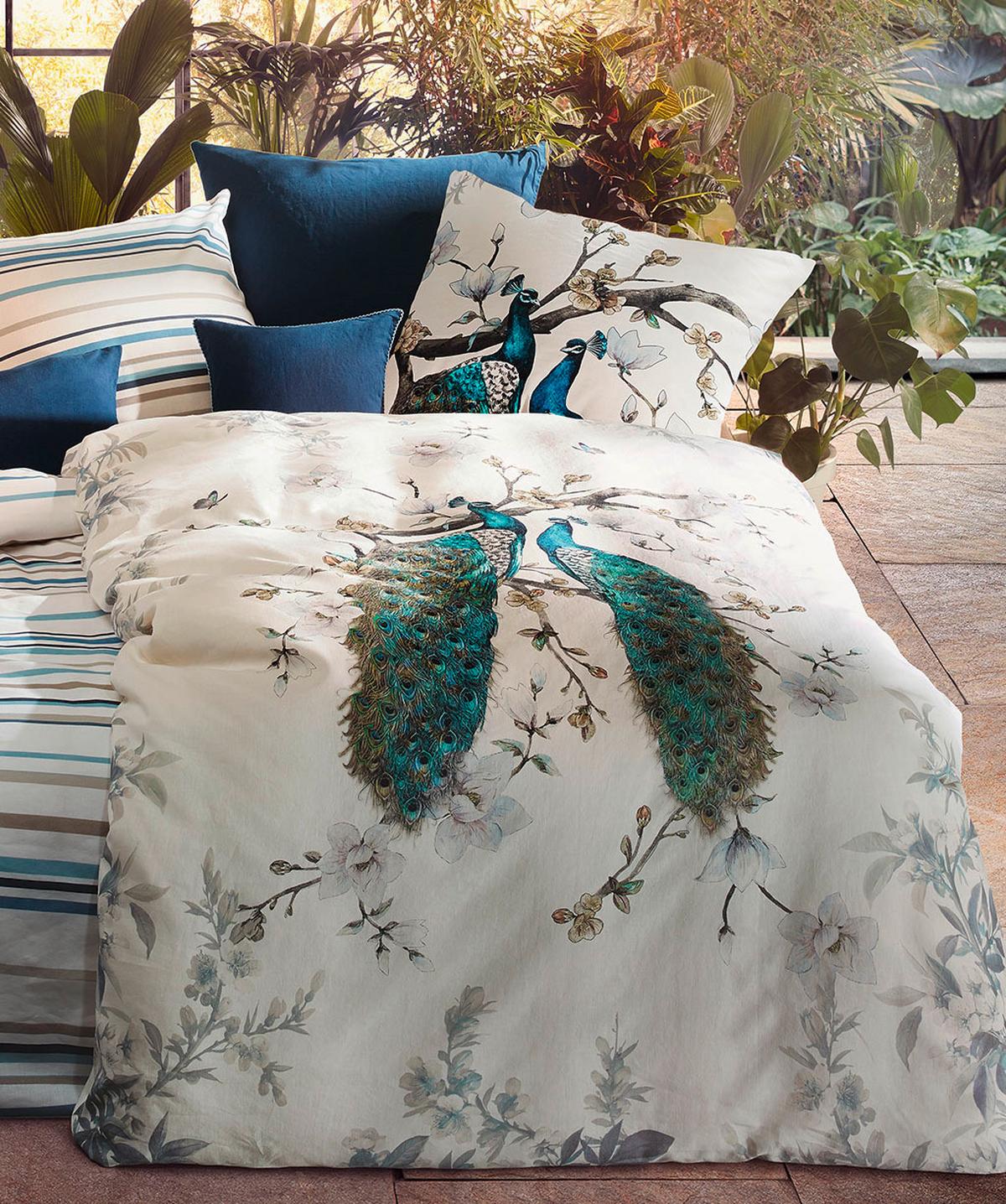 Ágyneműhuzat-garnitúra Saint Tropez - barna/türkiz, textil (140/200cm)