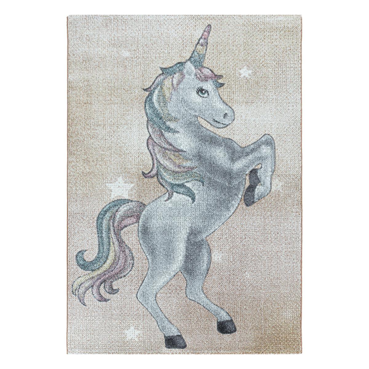 Dječji Tepih Funny  160/230cm - bijela/siva, Trend, tekstil (160/230cm)