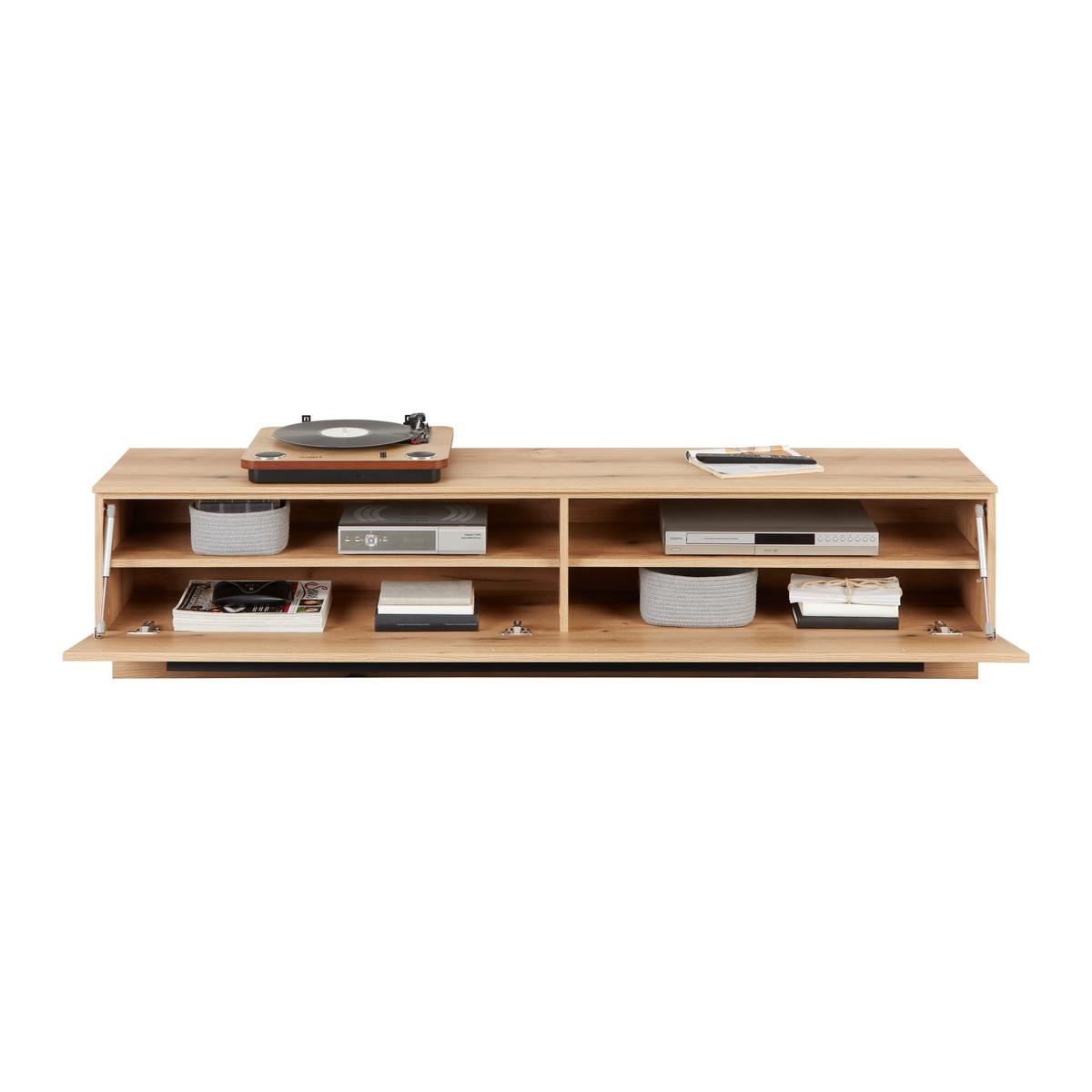 Tv Komoda Mateo - boje hrasta, Moderno, drvni materijal/plastika (180/41/40cm) - Modern Living