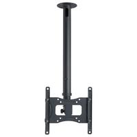 TV- Halterung DX Schwarz - Schwarz, MODERN, Metall (22/55/24cm) - MID.YOU