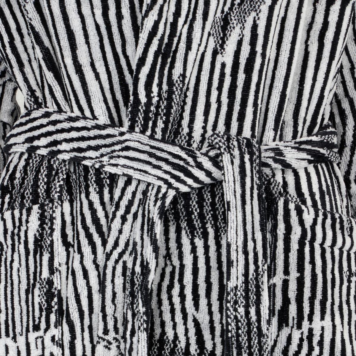 SZLAFROK KĄPIELOWY STRIPES - szary, Basics, tkanina (S/Mnull) - Diesel