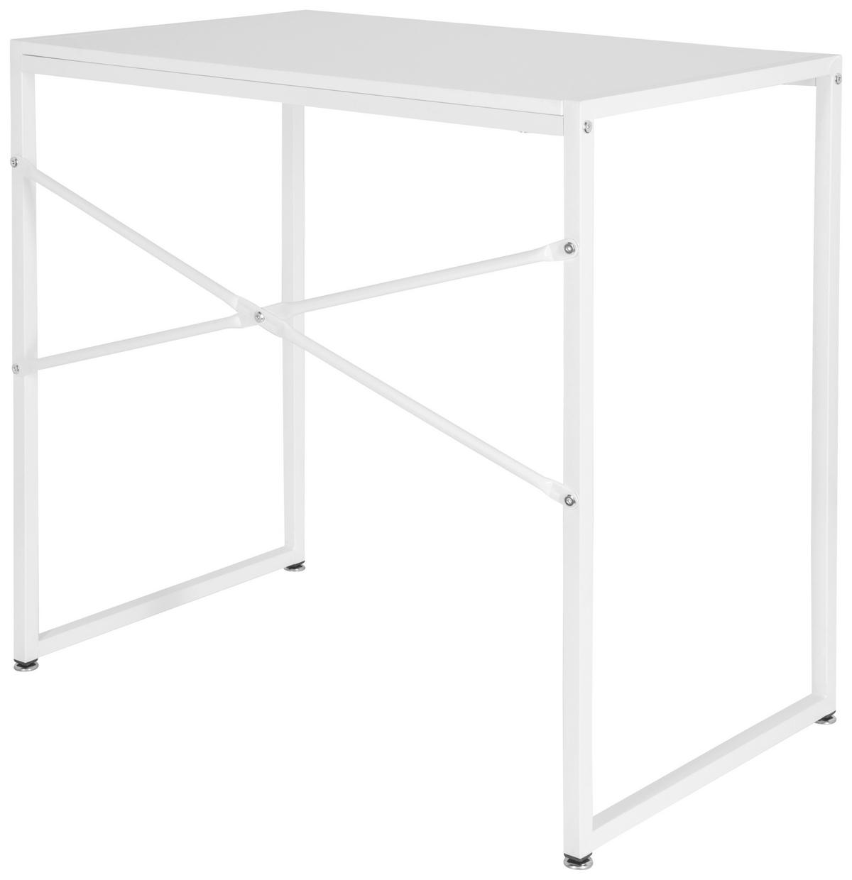 Pisalna Miza Easy Up I, Bela - bela, Moderno, kovina/leseni material (78/46/76cm) - MID.YOU