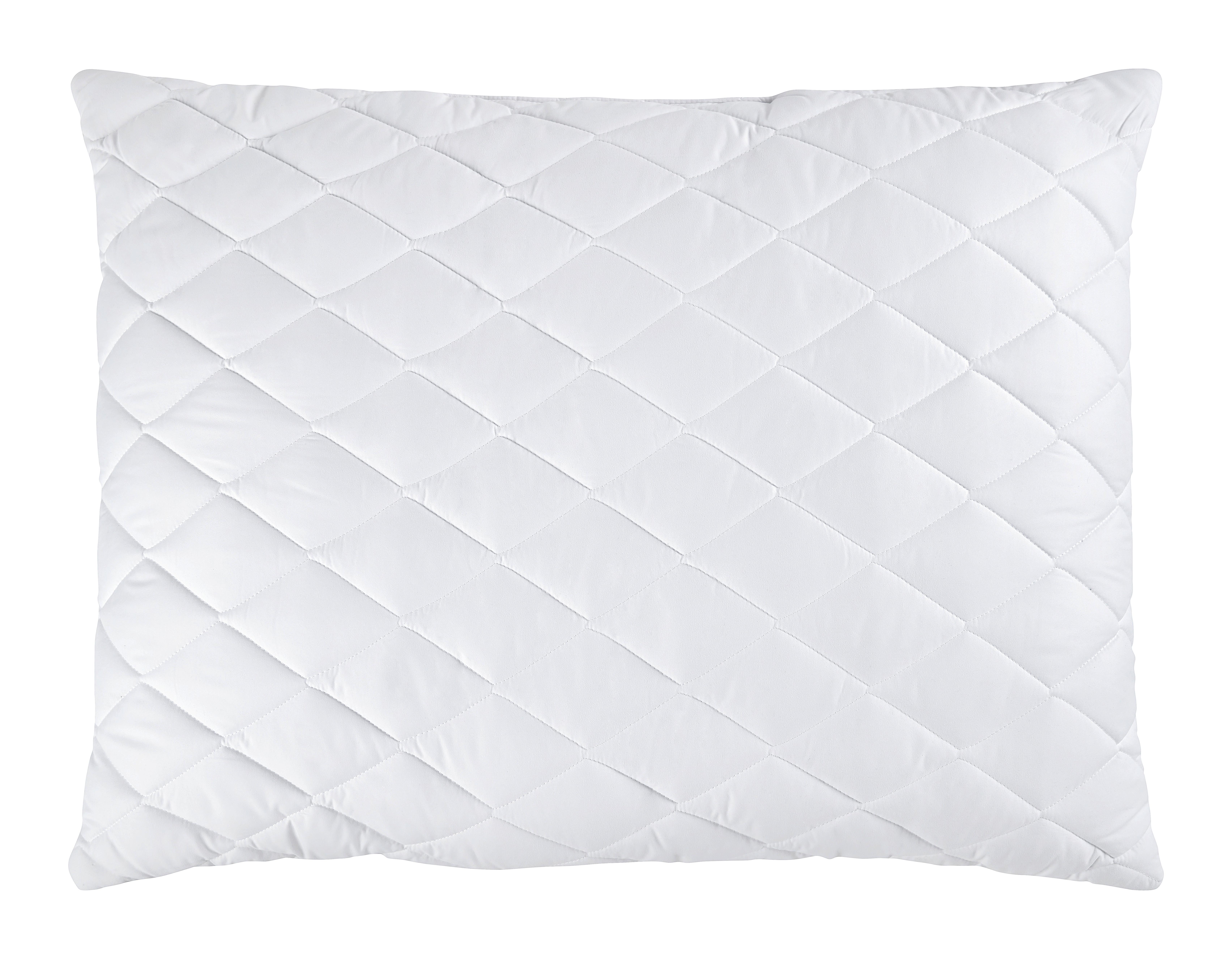 Kopfpolster Vegan Micro Premium in Weiß ca. 70x90cm - Weiß, Textil (70/90cm) - Based