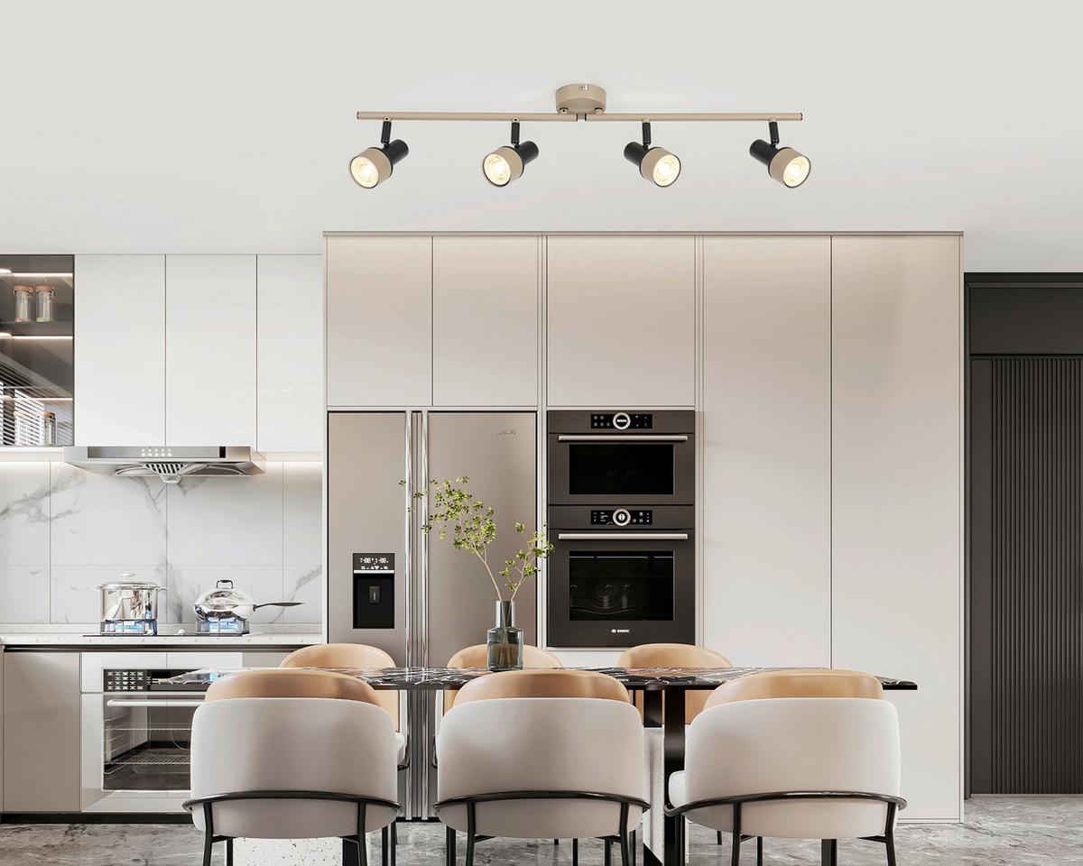 Reflektor Simba - črna/peščene barve, Romantika, kovina/umetna masa (70/9,7/13cm) - Mömax