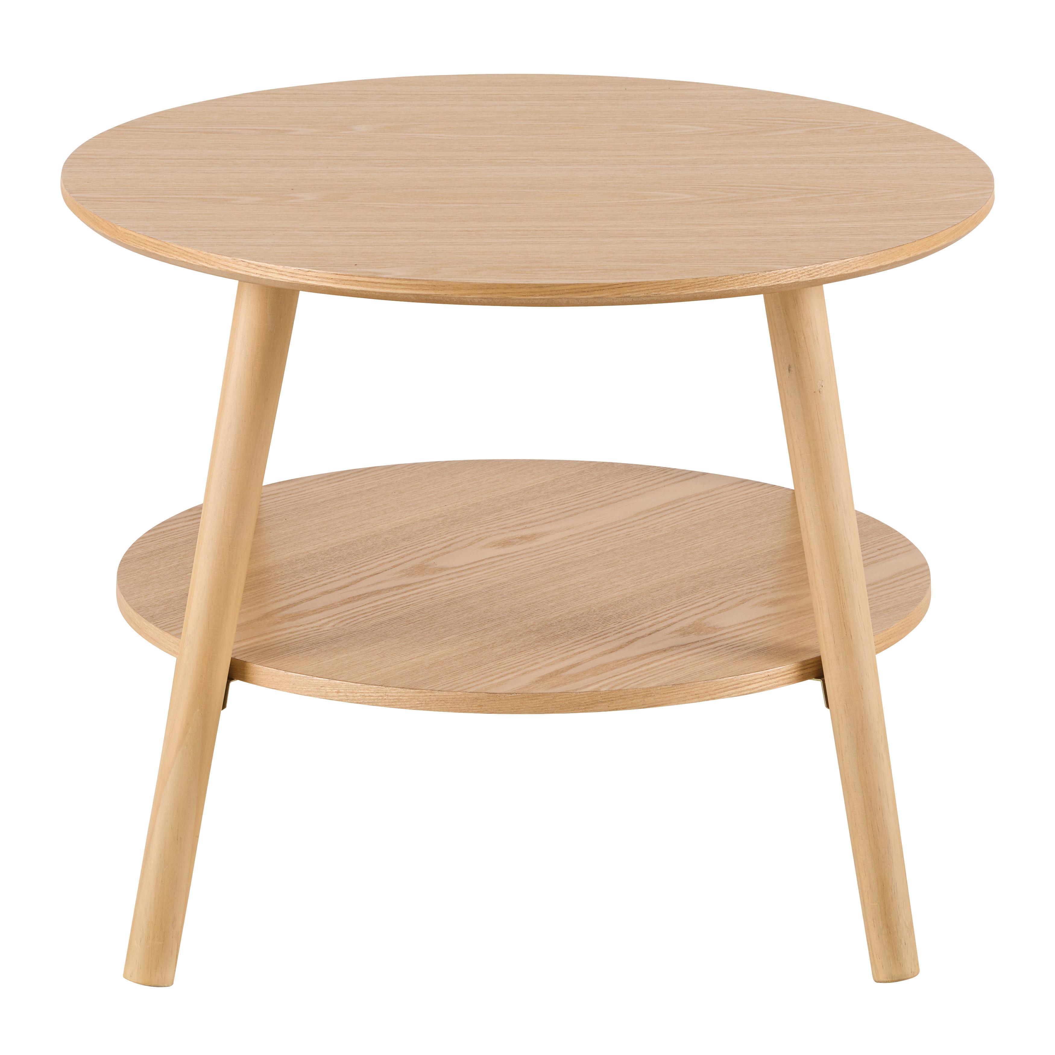 SOFFBORD FREDDY - naturfärgad, Modern, trämaterial/trä (60/43cm) - Mömax