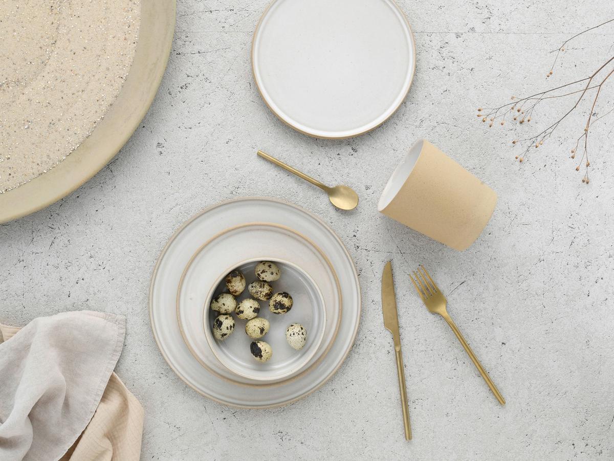 Kombinirani Servis Futuro White Sand, 8-Delni - bela/peščene barve, Trend, keramika - Creatable