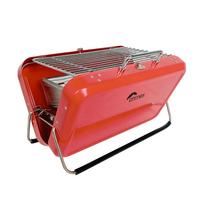 HOLZKOHLEGRILL OHM-BBQ-8815 - Rot, Metall (31.3/22.1/21cm)
