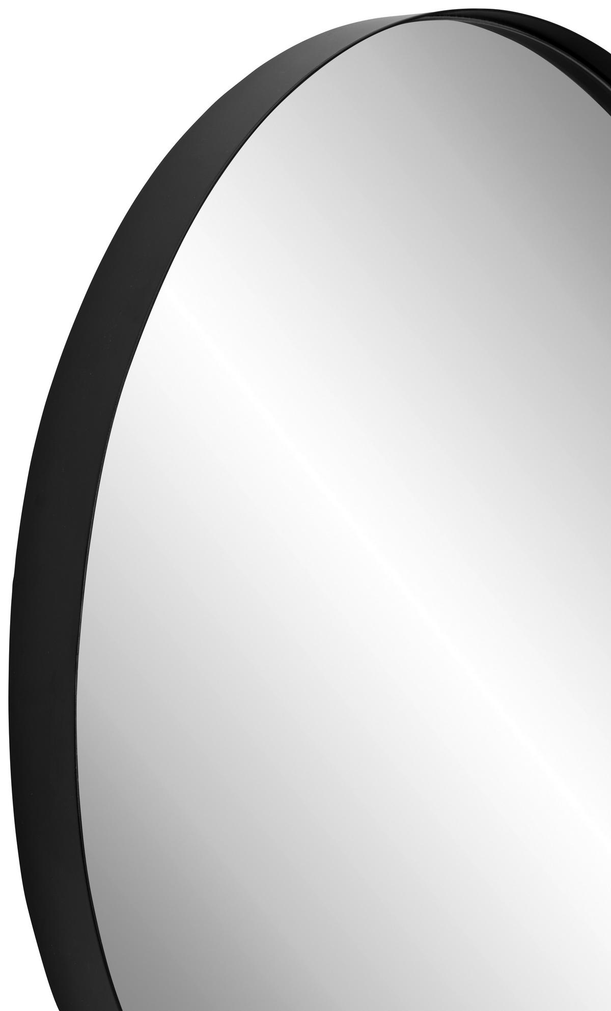 LUSTRO ŚCIENNE KATIE - czarny, Trend, materiał drewnopochodny/metal (60/60/4cm) - Landscape