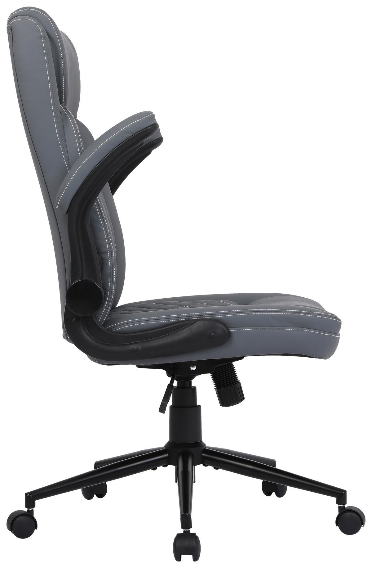 Uredska Stolica Fredy - bijela/siva, Moderno, drvo/metal (64/116/70cm) - Modern Living