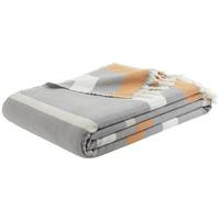 Decke Tartan in Dunkelgrau ca. 130x170cm - Dunkelgrau, Modern, Textil (130/170cm) - Modern Living