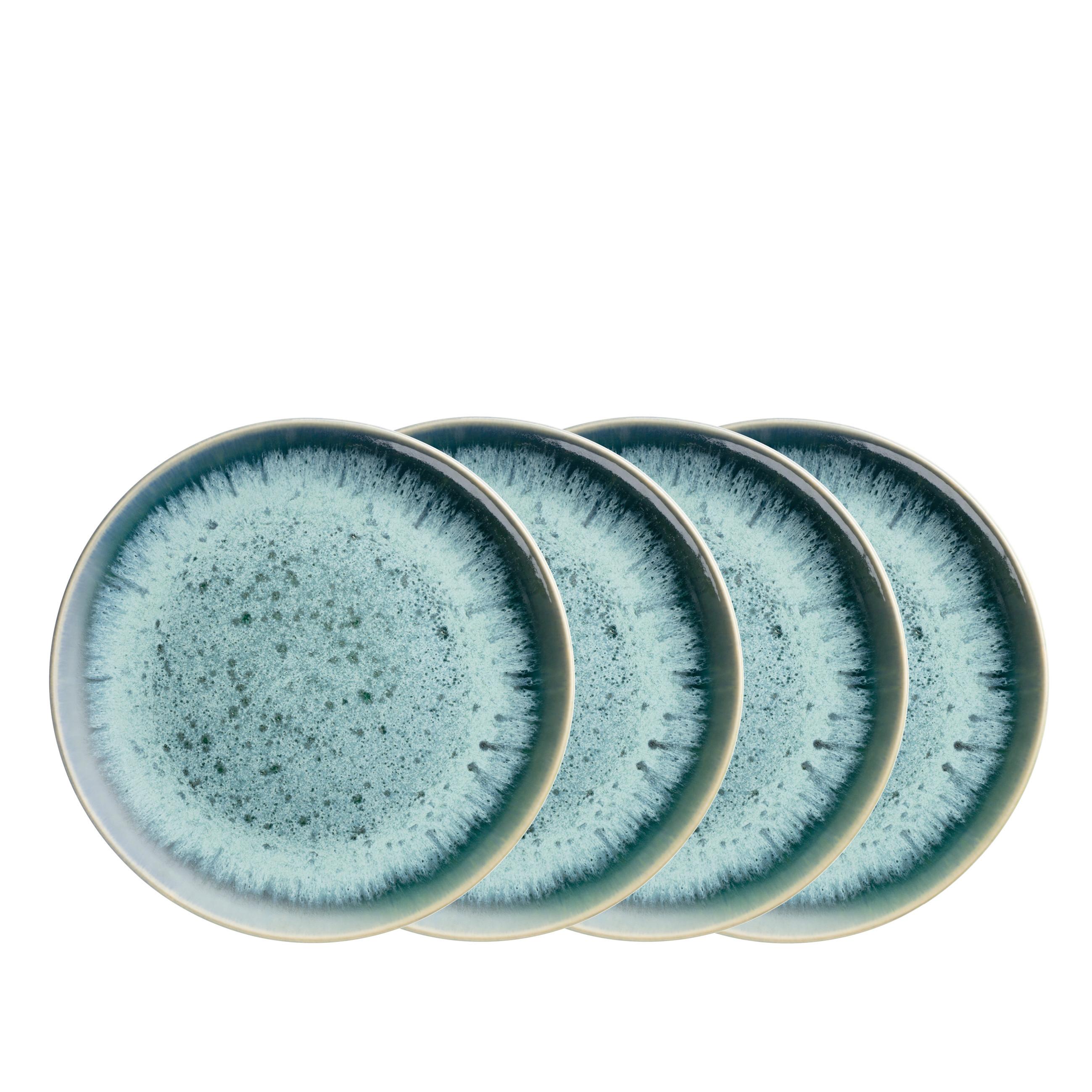 DESSERTTELLERSET 935554 CARELLIA TELLERSET - Blau, Basics, Keramik (23/2,4cm) - Mäser