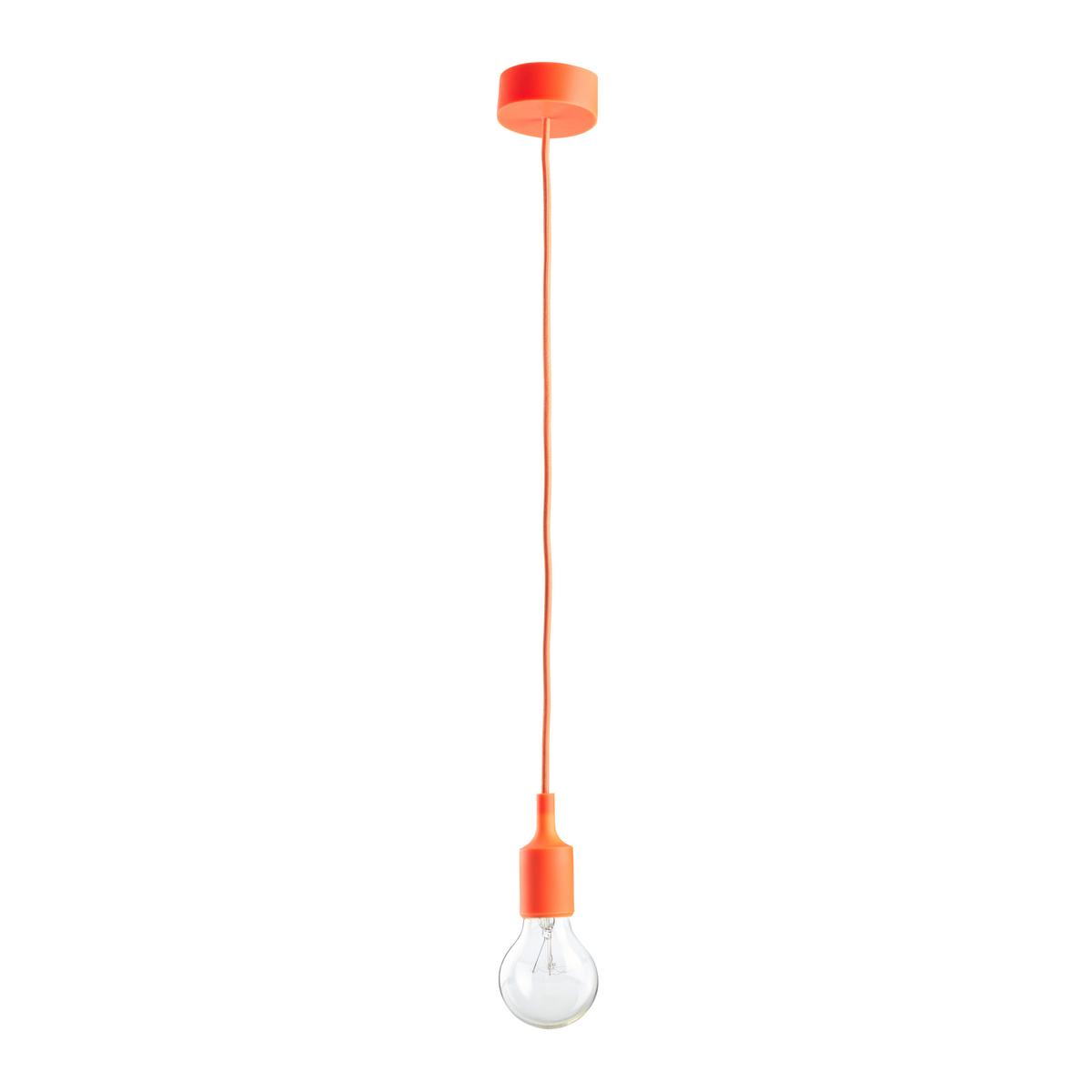 LAMPA WISZĄCA ABBY - pomarańczowy, Modern, tworzywo sztuczne (9/92cm) - Bessagi Home