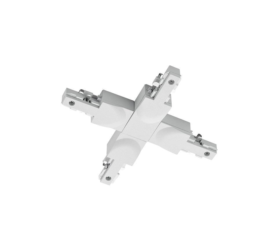 Schienensystem-Verbinder Duoline Weiß - Weiß, Basics, Kunststoff (16/2/17cm) - Trio Leuchten