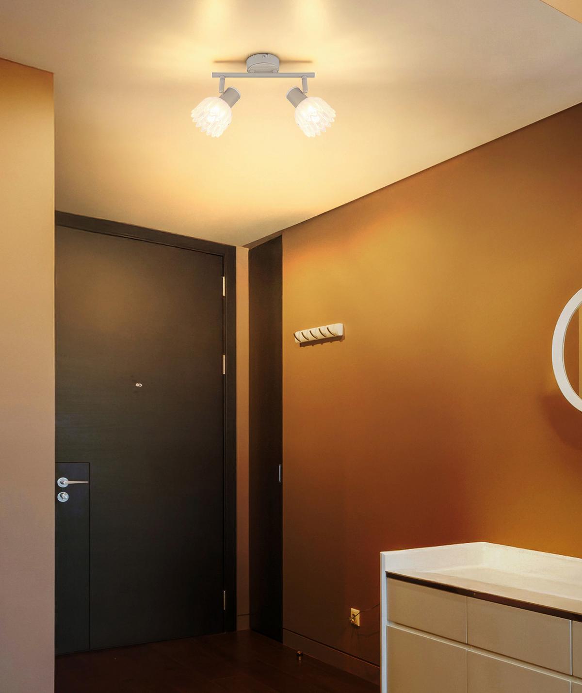 Reflektor Planta - boje pijeska, Konvencionalno, staklo/metal (25/9/15,5cm) - Globo