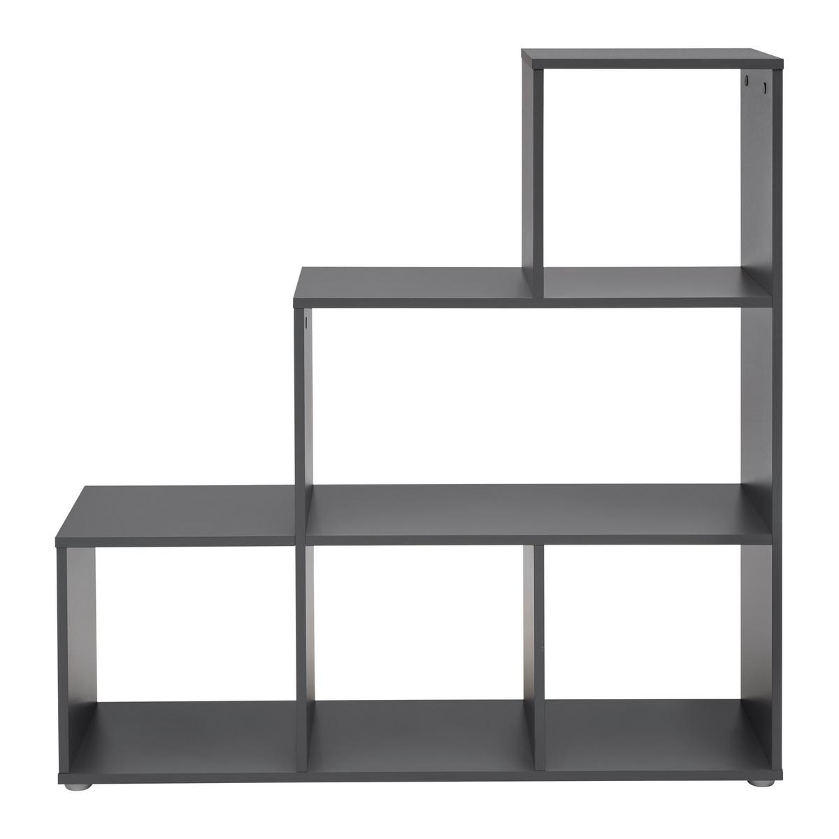 Regal Cassa 1 Anthrazit - Anthrazit, KONVENTIONELL, Holzwerkstoff (112/113/35cm) - Mömax