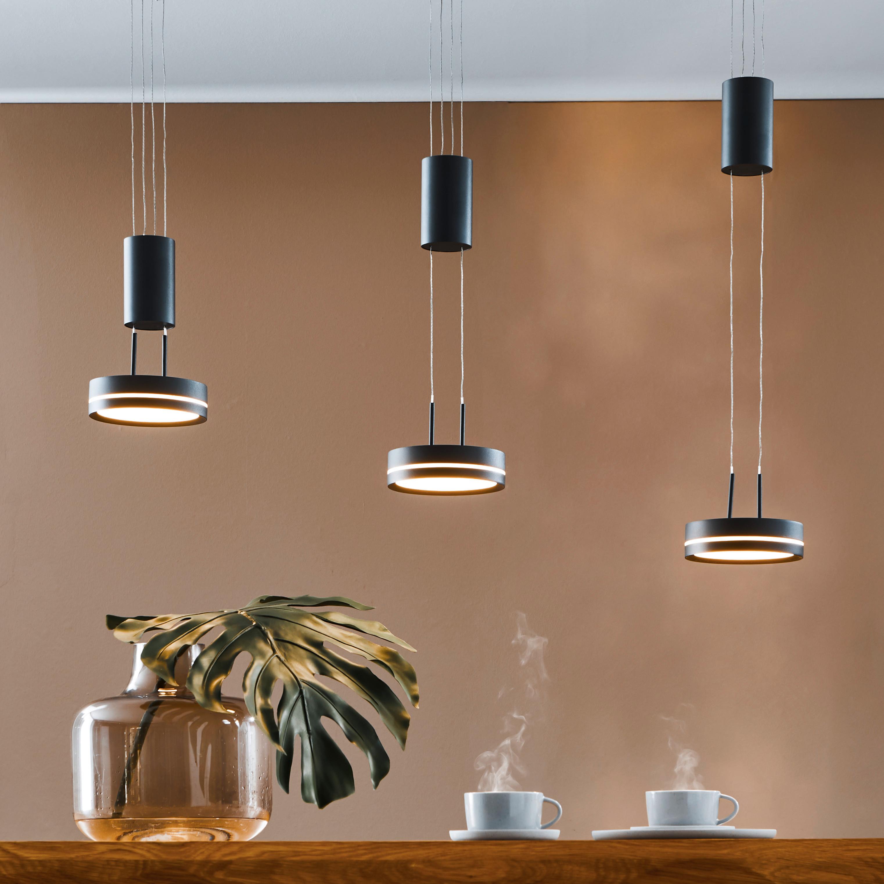 LAMPA WISZĄCA LED 326510342 FRANKLIN - antracytowy/biały, Lifestyle, tworzywo sztuczne/metal (85/14/180cm) - Trio Leuchten