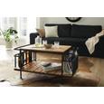 Couchtisch aus Akazie Massiv - Schwarz/Akaziefarben, LIFESTYLE, Holz/Metall (105/50/56cm) - Zandiara Couchtisch aus Akazie Massiv - Schwarz/Akaziefarben, LIFESTYLE, Holz/Metall (105/50/56cm) - Zandiara