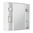 Omara Z Ogledalom Trend 65 - bela, steklo/les (65/65/20cm) - Mömax modern living Omara Z Ogledalom Trend 65 - bela, steklo/les (65/65/20cm) - Mömax modern living