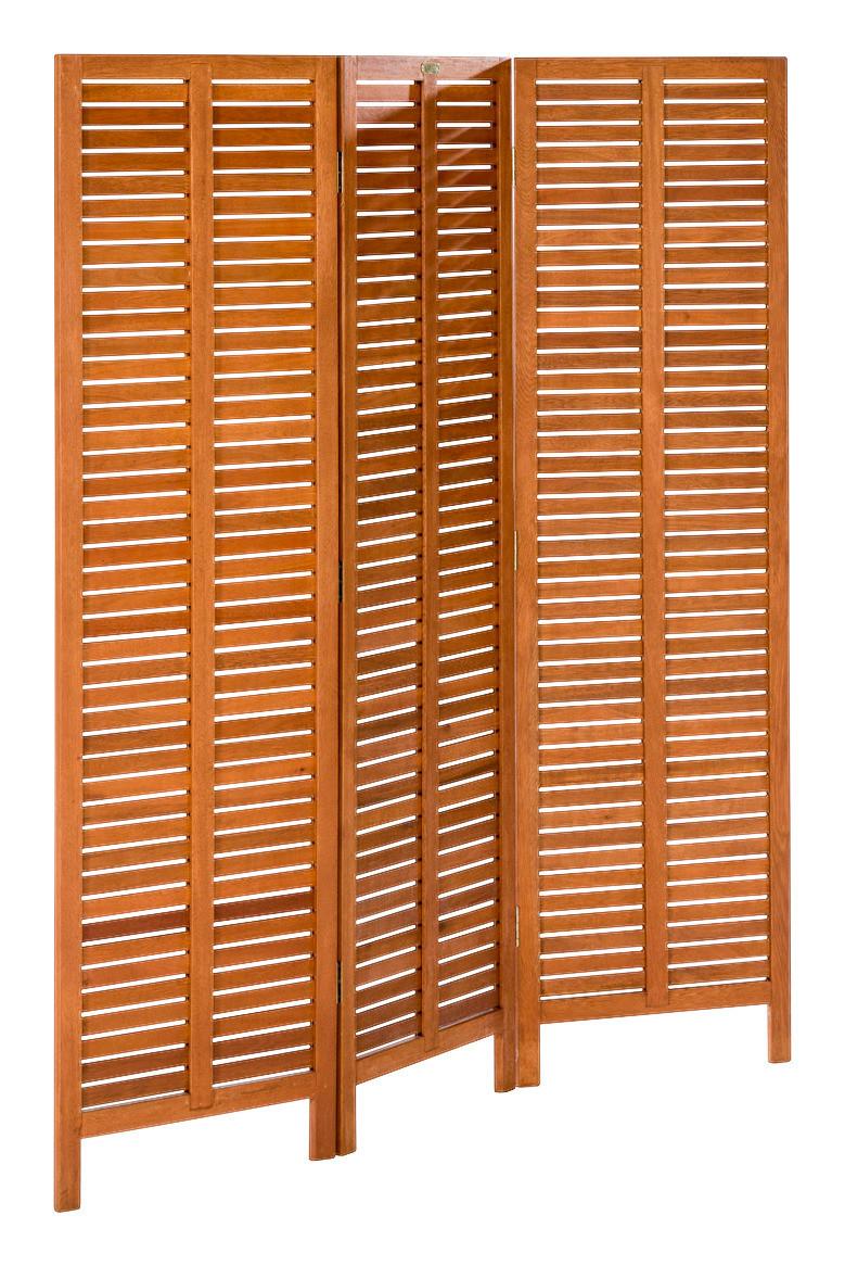 Paravent ca. 150x170 cm Eukalyptus - Naturfarben, KONVENTIONELL, Holz (150/170/1cm) - Gardenson