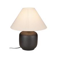 LAMPA STOŁOWA PARMA *SBM* - beżowy/czarny, Lifestyle, metal/tkanina (40/48cm) - Marama