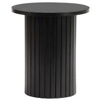 STOLIK BOCZNY PEDRO - czarny, Design, materiał drewnopochodny/drewno (40/40/45cm) - Xora