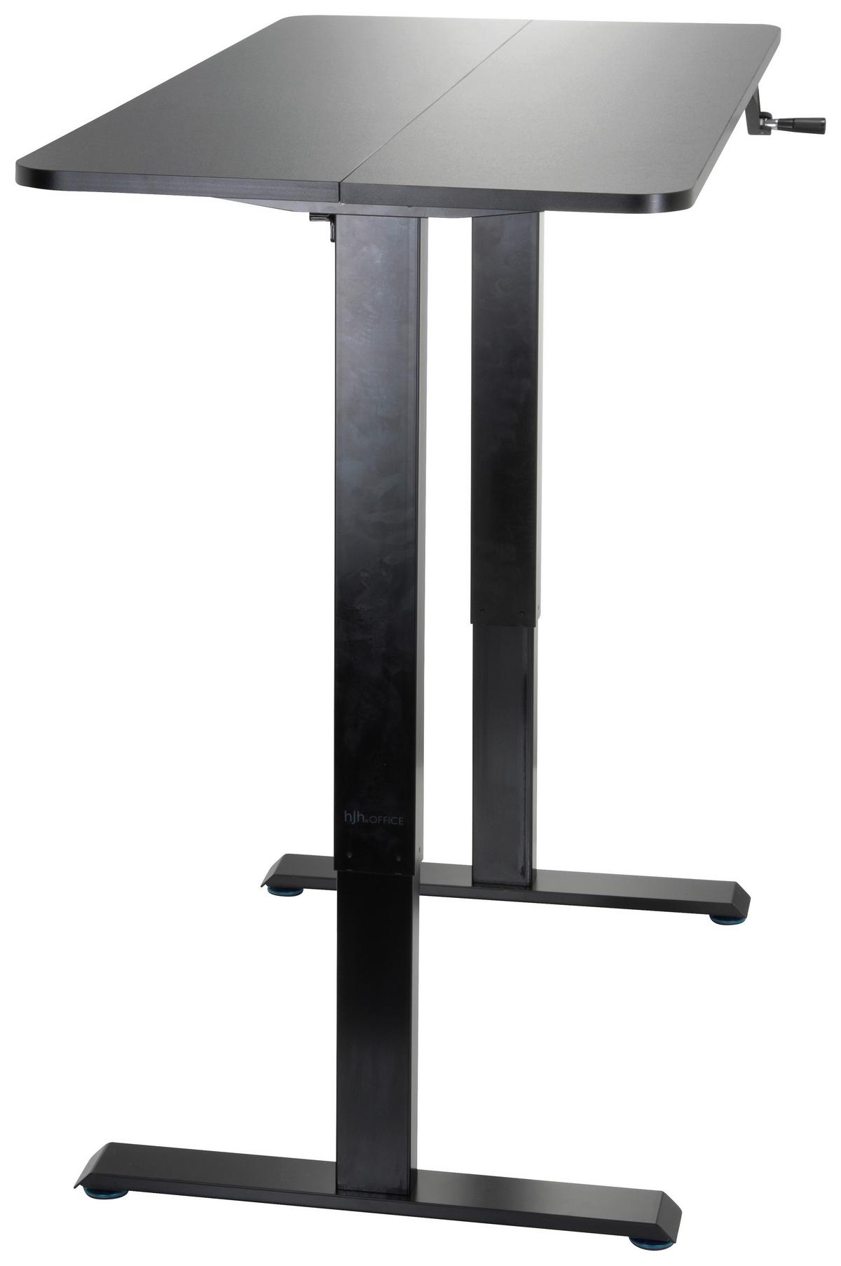 Dvižna Miza Stand Cr, Črna - črna, Moderno, kovina/leseni material (120/74/60cm) - MID.YOU