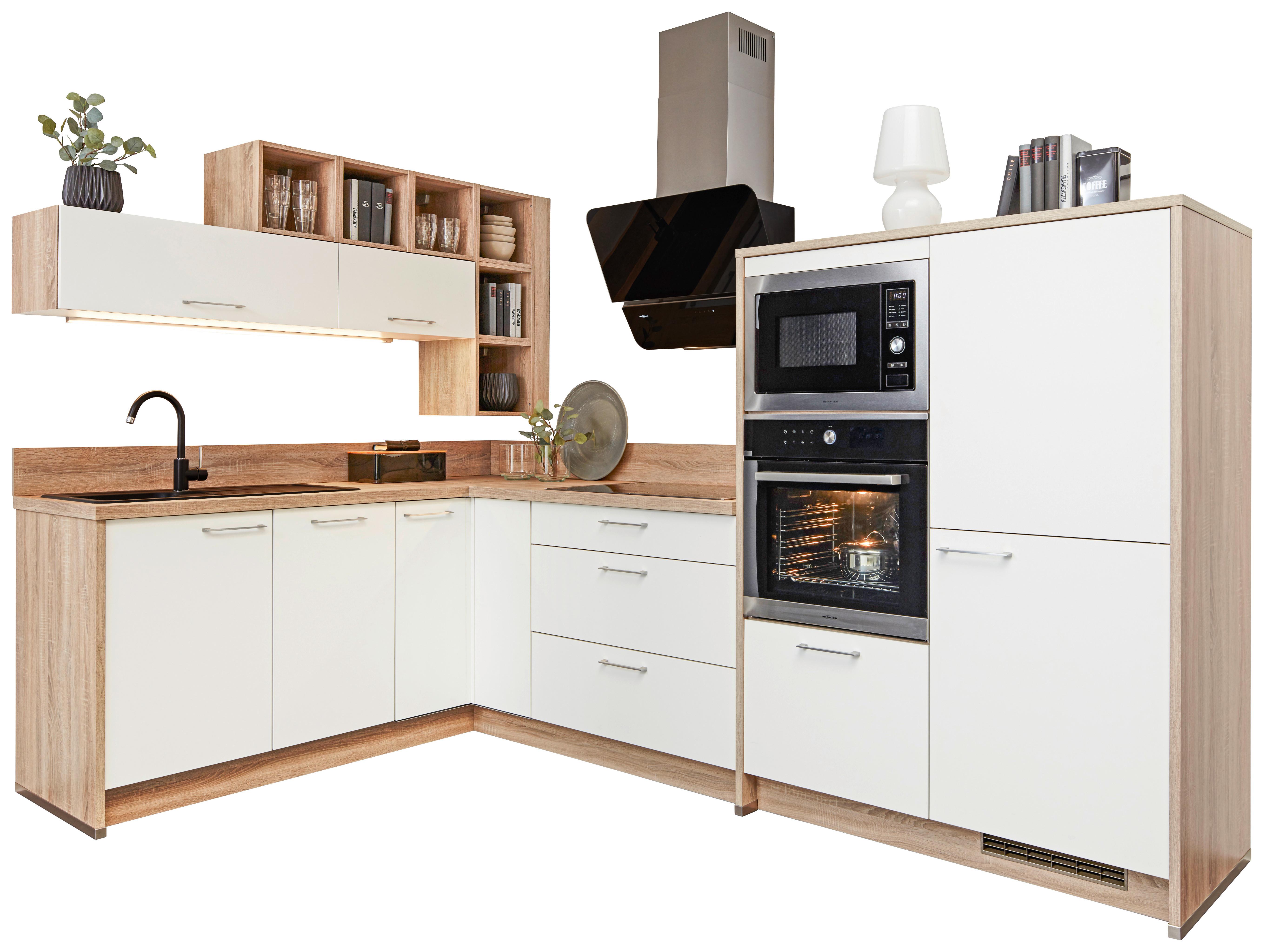 Eckküche Win - Weiß, MODERN, Holzwerkstoff (185/305cm) - Express-Kuechen