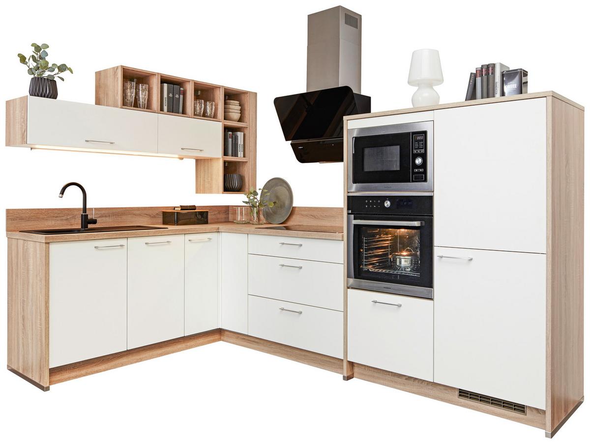 Eckküche Win - Weiß, MODERN, Holzwerkstoff (185/305cm) - Express-Kuechen