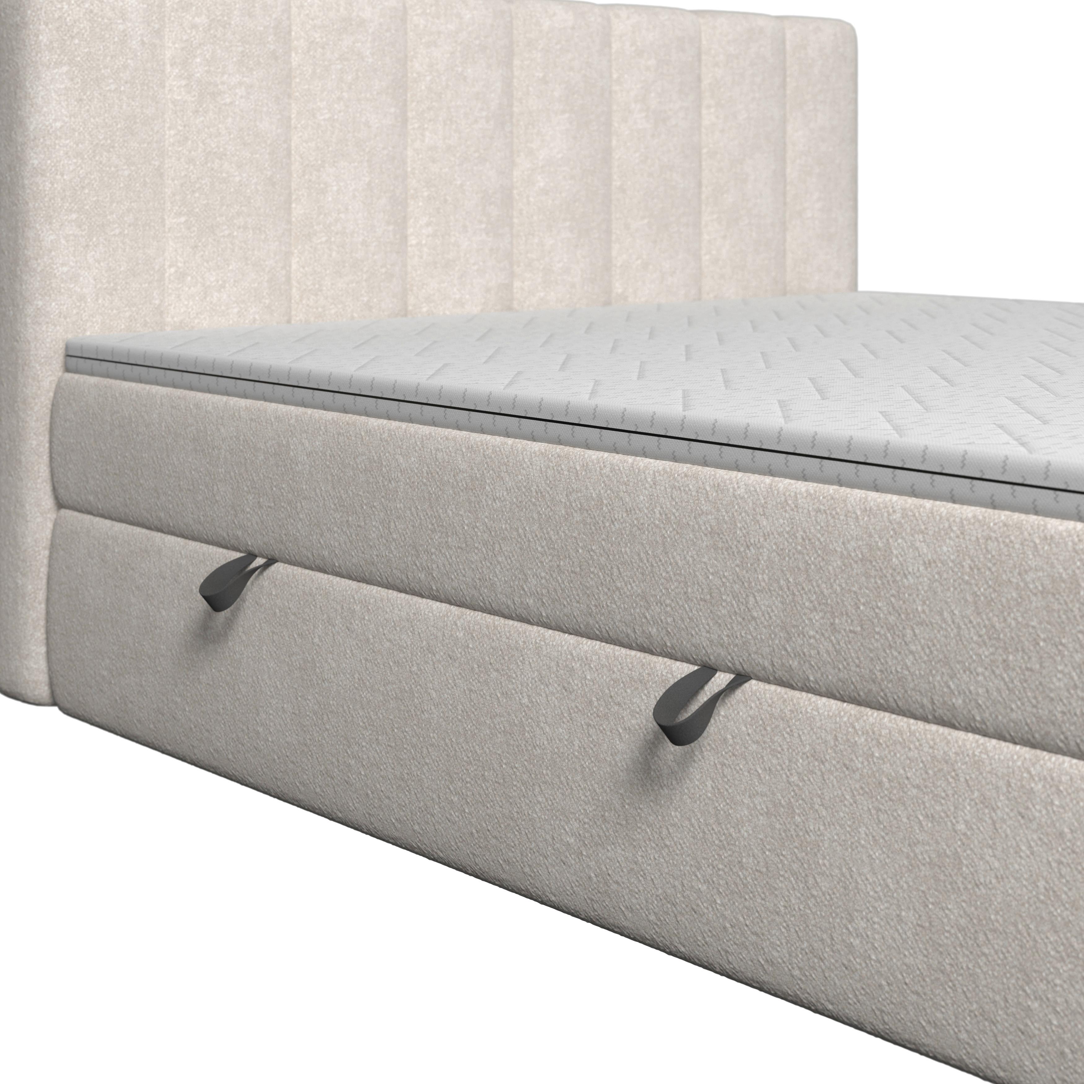 BOXSÄNG MALA - svart/cremefärgad, Modern, trämaterial/trä (180/200cm) - Bessagi Home