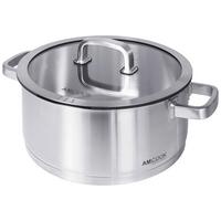 GARNEK 8500755 - kolor stalowy, Basics, metal/szkło (28/13cm) - Am Cook