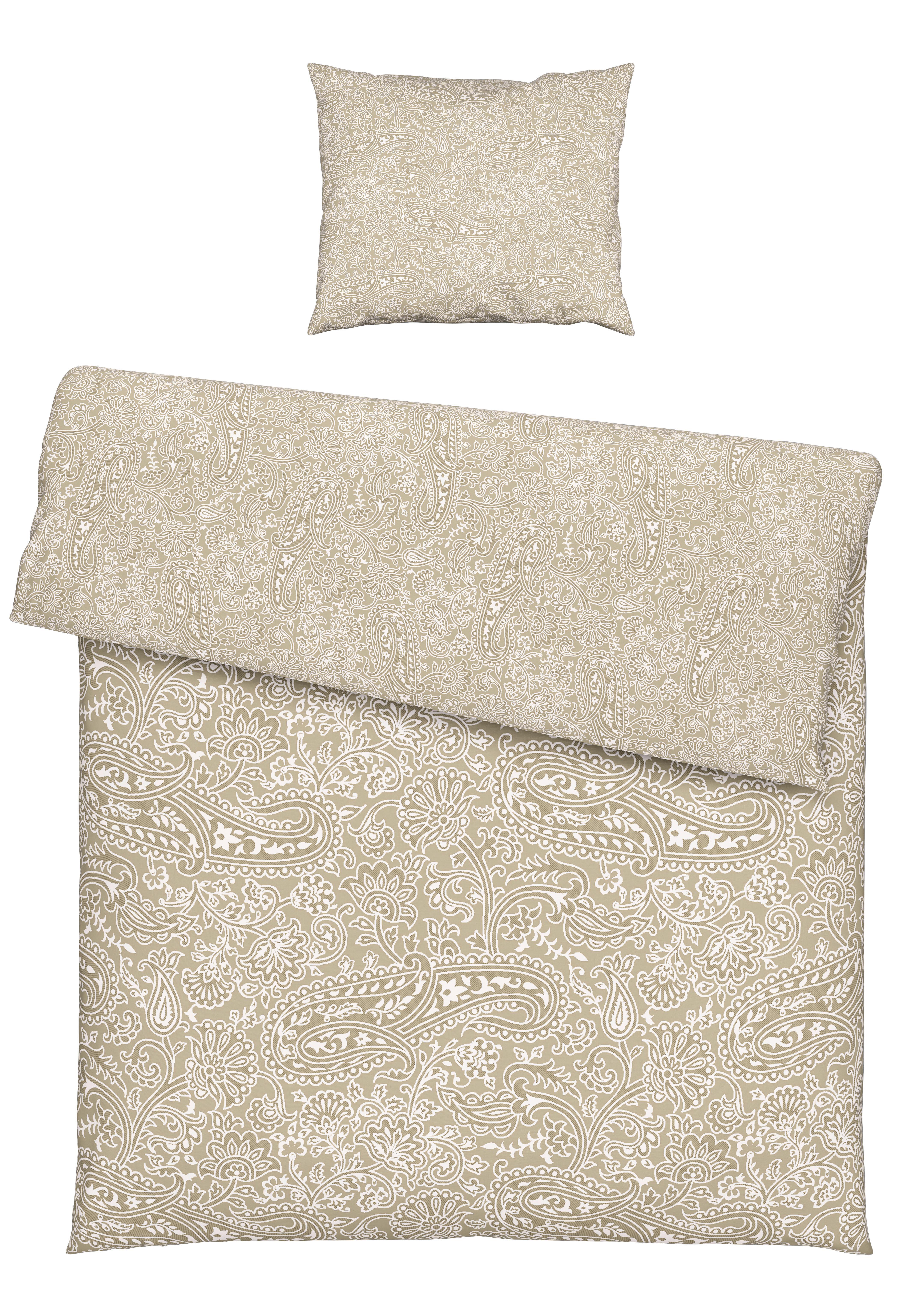 Bettwäscheset Layla - Beige, Konventionell, Textil (160/210cm) - Modern Living