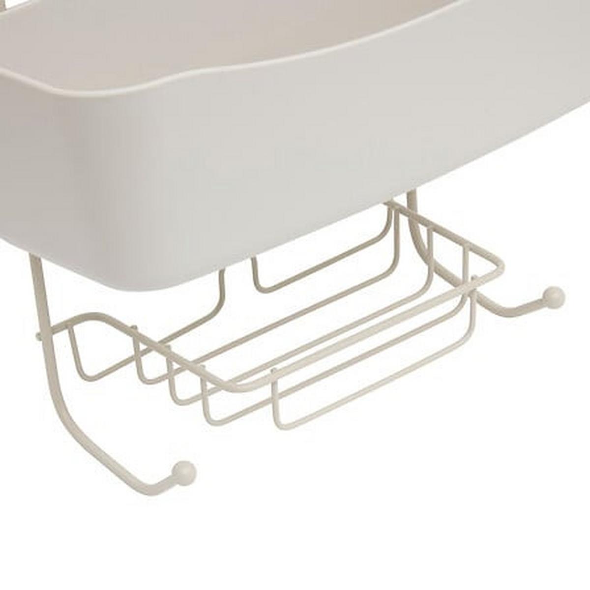 Etajeră pentru duș Easybath - bej, Basics, plastic/metal (28,9/15,8/75,7cm)