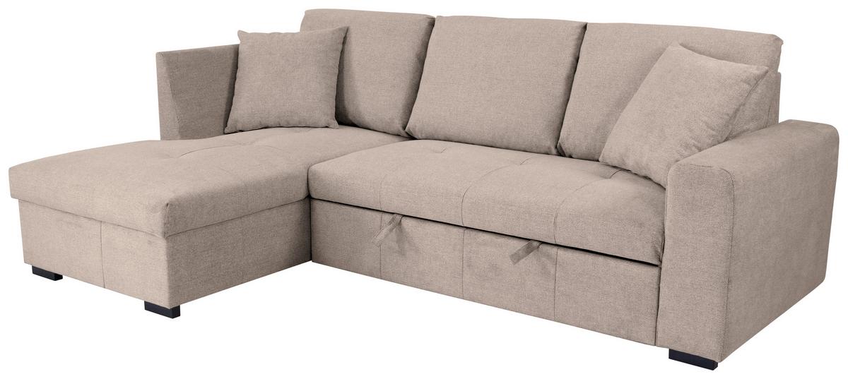 Kutna Garnitura Lukas - svijetlo smeđa, Trend, tekstil (158/239cm) - Modern Living