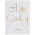 Poskarte Happy Birthday - Goldfarben/Weiß, MODERN, Papier (10,5/14,8cm) Poskarte Happy Birthday - Goldfarben/Weiß, MODERN, Papier (10,5/14,8cm)