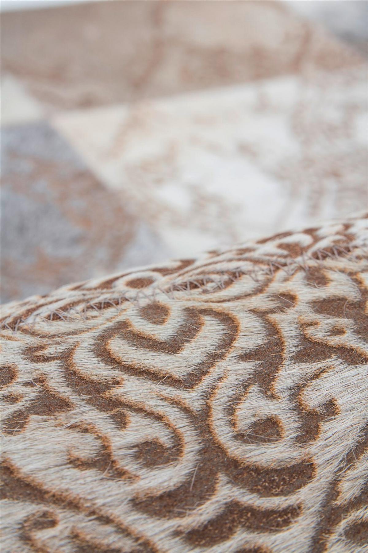 FLACHWEBETEPPICH COBRA 343 SILBER 200CM X 300CM - Silberfarben, Design, Leder/Textil (200/300cm) - Kayoom